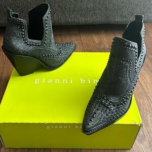 Black cowboy booties